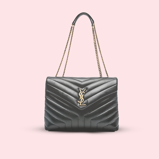 YSL inspired large quilted High quality leather shoulder bag