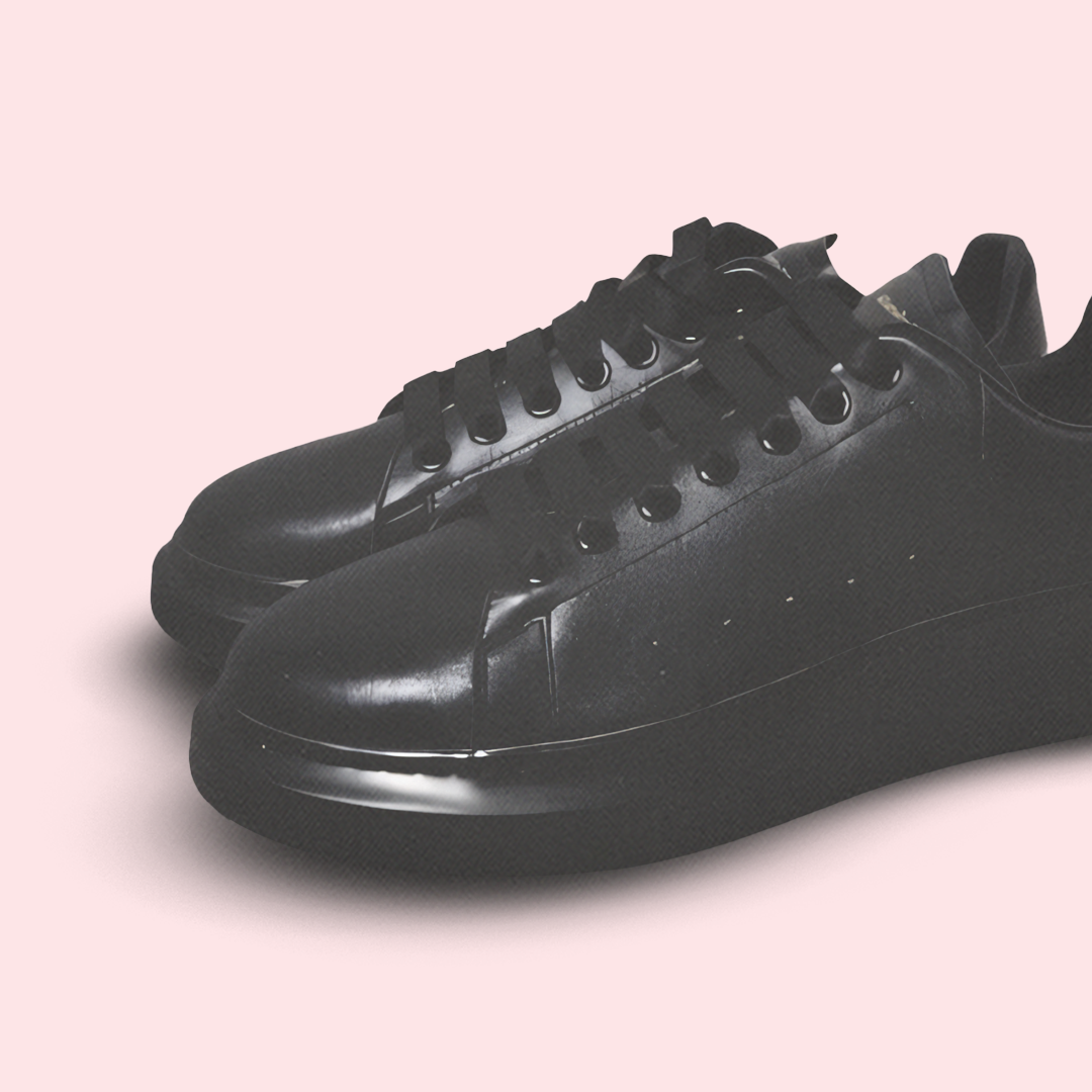 AM men's oversized sneakers black