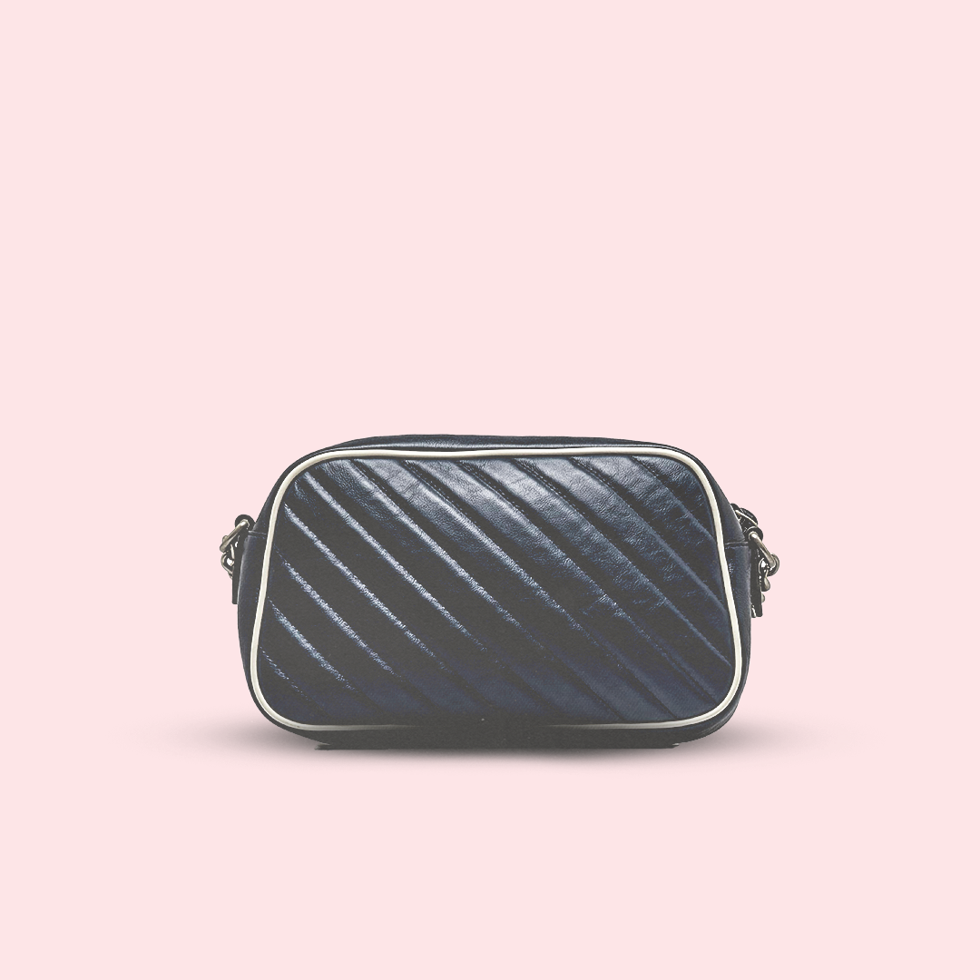 GG marmont blue patent crossbody