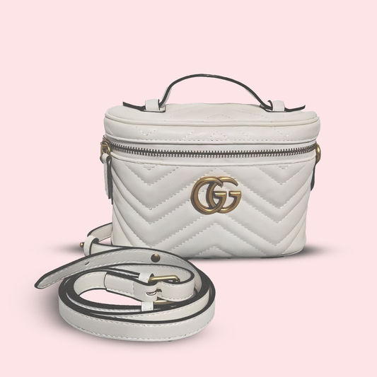 GG marmalade mini top handle in white